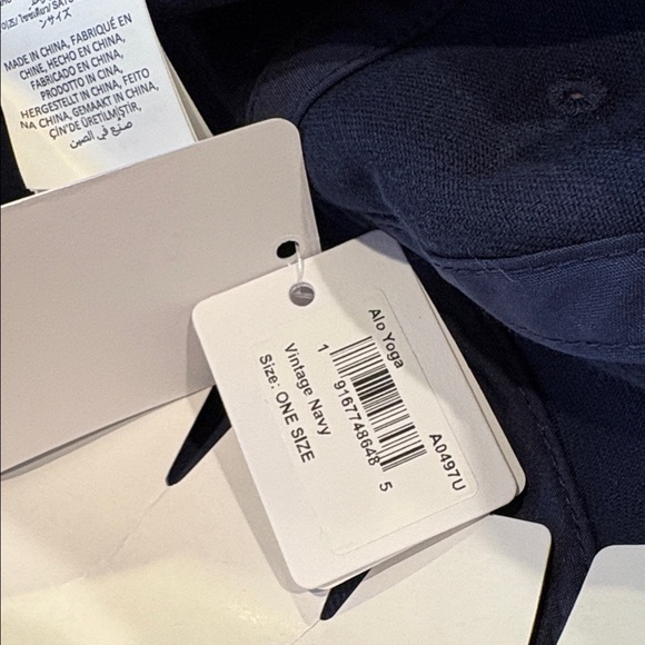 ALO Yoga Washed Off-Duty Cap in Vintage Navy NWT - Picture 8 of 8